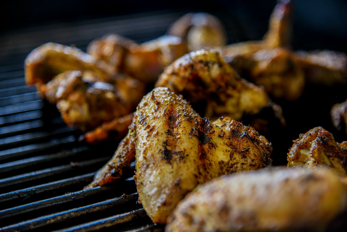 Kyllingvinger på grillen
